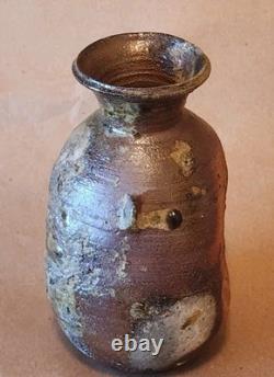 Janet Leach signed Studio Pottery Vintage Artisan Vase, 7. 5 in tall