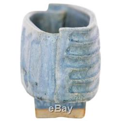 Japanese Signed Ikebana Mid Century Studio Pottery Vase Stoneware Bowl Vintage