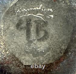 Japanese Studio Pottery Bizen Sphere Vessel Signed 5 Round Unique Vintage