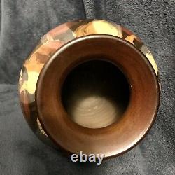 Jesus Rivas Vintage Chulacanas Modernist Abstract Pottery Vase 8 Peru Signed