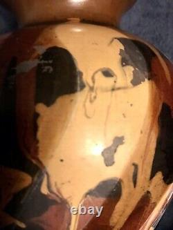 Jesus Rivas Vintage Chulacanas Modernist Abstract Pottery Vase 8 Peru Signed