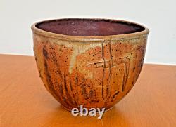 Joel Edwards California Studio Art Pottery Vessel Bowl Planter Vtg Design Mcm