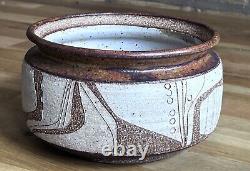 Joel Edwards California Studio Art Pottery Vessel Bowl Planter Vtg Design Mcm