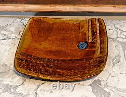 Joel Edwards California Studio Art Pottery Vessel Bowl Tray Vtg Contemporary Mcm