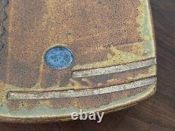 Joel Edwards California Studio Art Pottery Vessel Bowl Tray Vtg Contemporary Mcm