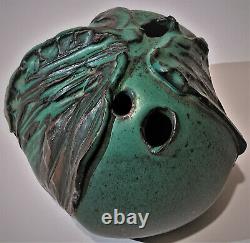 Joel Edwards Studio Art Pottery 3 Hole Vase Vintage FreeForm Voulkos 50s Signed
