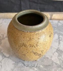 John Brough Miller Vtg Modern TWU Denton Texas Studio Art Pottery Vase Vessel