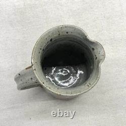 John Fassbinder Signed Studio Pottery Pitcher 7.5 in Vintage 70s Ceramic