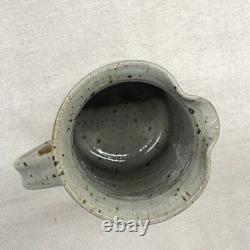 John Fassbinder Signed Studio Pottery Pitcher 7.5 in Vintage 70s Ceramic