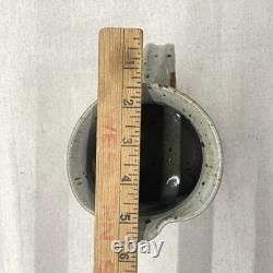 John Fassbinder Signed Studio Pottery Pitcher 7.5 in Vintage 70s Ceramic