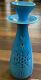 John Ffrench Arklow Studio Pottery Ireland Vtg Aqua Candlestick 10 inches Tall