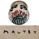 John Maltby Pottery Vtg Lidded Bowl Pot Floral Asian Jewelry Trinket Dish Rare
