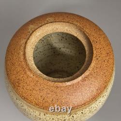 Jonathan Kaplan 1984 Signed Studio Pottery Stoneware Lidded Jar 8.5 Vintage