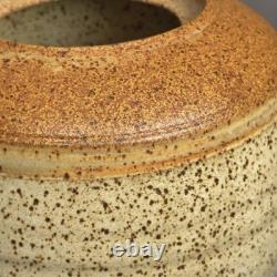 Jonathan Kaplan 1984 Signed Studio Pottery Stoneware Lidded Jar 8.5 Vintage