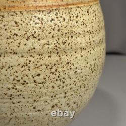 Jonathan Kaplan 1984 Signed Studio Pottery Stoneware Lidded Jar 8.5 Vintage