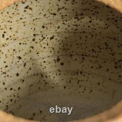 Jonathan Kaplan 1984 Signed Studio Pottery Stoneware Lidded Jar 8.5 Vintage