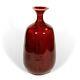 Joseph Hysong Studio Art Pottery Weed Vase Oxblood Red California Listed Vintage