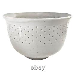 Joseph Hysong Vintage Studio Art Pottery Bowl Gray Rice Grain 7.5