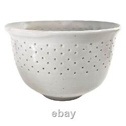 Joseph Hysong Vintage Studio Art Pottery Bowl Gray Rice Grain 7.5