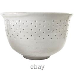 Joseph Hysong Vintage Studio Art Pottery Bowl Gray Rice Grain 7.5