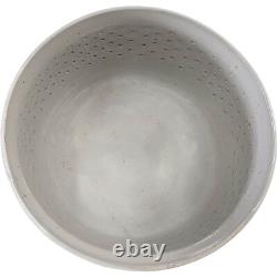Joseph Hysong Vintage Studio Art Pottery Bowl Gray Rice Grain 7.5