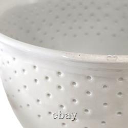 Joseph Hysong Vintage Studio Art Pottery Bowl Gray Rice Grain 7.5