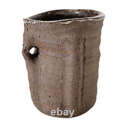 Joseph Hysong Vintage Studio Art Pottery Stoneware Vessel Vase 5.5
