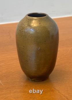 Jugtown Chinese Egg Studio Art Pottery Weed Pot Vessel Vase Bowl Vtg Owens Mcm