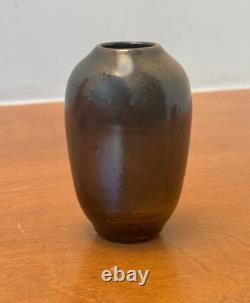 Jugtown Chinese Egg Studio Art Pottery Weed Pot Vessel Vase Bowl Vtg Owens Mcm