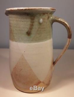 Karen Karnes, Jug, Vase, Vintage Studio Pottery, KK Mark, 17.8cm