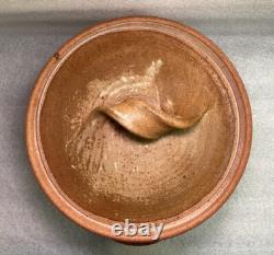 Karen Karnes Signed Studio Pottery with Lid Vintage Stoneware Tall 7 1/2 Rare
