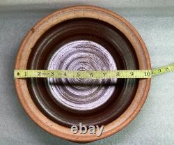 Karen Karnes Signed Studio Pottery with Lid Vintage Stoneware Tall 7 1/2 Rare