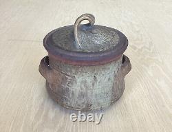 Karen Karnes Studio Art Pottery Vintage Stoneware Flameproof Lid Pot Jar Vessel