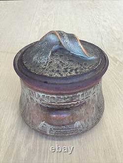 Karen Karnes Studio Art Pottery Vintage Stoneware Flameproof Lid Pot Jar Vessel