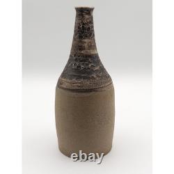 Karen Sands Obvara Studio Pottery Vase Signed Handmade Vintage Ceramic Art
