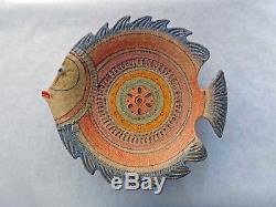 Keramik Schale Fisch Studio Italy Bitossi Style 50s 60s vintage pottery