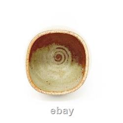 Kjeld Erica Deichmann Studio Art Pottery Vase Gold Glaze New Brunswick Vintage