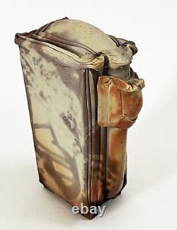 LANA WILSON STUDIO ART POTTERY GLAZED SCULPTURE RECTANGULAR FOOTED BOX With DRAWER