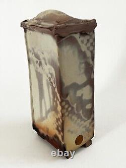 LANA WILSON STUDIO ART POTTERY GLAZED SCULPTURE RECTANGULAR FOOTED BOX With DRAWER