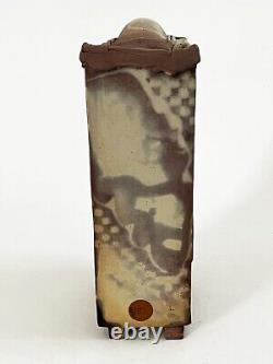 LANA WILSON STUDIO ART POTTERY GLAZED SCULPTURE RECTANGULAR FOOTED BOX With DRAWER