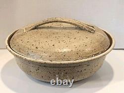 LARGE Vintage 1971 Richard Masterson Studio Art Pottery Bowl Signed