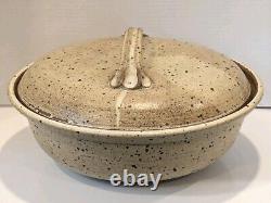 LARGE Vintage 1971 Richard Masterson Studio Art Pottery Bowl Signed