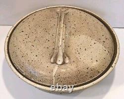 LARGE Vintage 1971 Richard Masterson Studio Art Pottery Bowl Signed