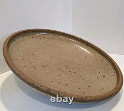 LARGE Vintage 1971 Richard Masterson Studio Art Pottery Bowl Signed