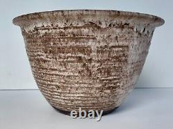 LARGE! Vintage Lee & Pup MCCARTY Pottery NUTMEG Bowl McCartys Mc Carty