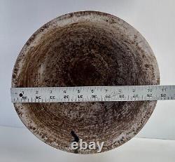 LARGE! Vintage Lee & Pup MCCARTY Pottery NUTMEG Bowl McCartys Mc Carty