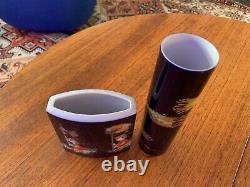 LOT of 2 Vintage Bjorn Wiinblad Rosenthal Germany Studio Pottery Pieces