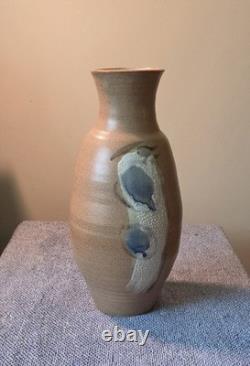 Large 16 Vintage Cunningham Studio Pottery Floor Vase-Hand-Signed and Numbered