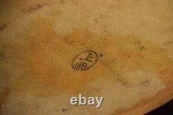 Large JAPANESE VINTAGE STUDIO ART POTTERY BLUE FLAMBE GLAZE 18 X 12