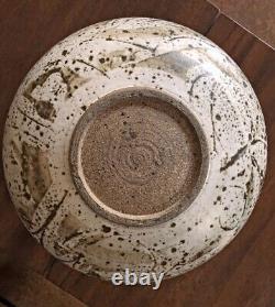 Large OTTO Vivika HEINO California MCM Studio Pottery BOWL Stoneware SIGNED Vtg